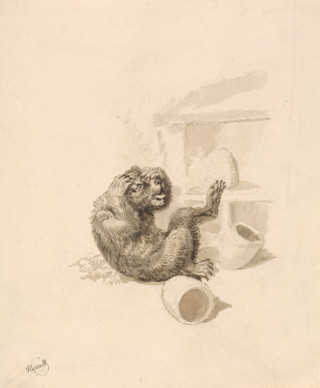 Urso e Colméias de Samuel Howitt
