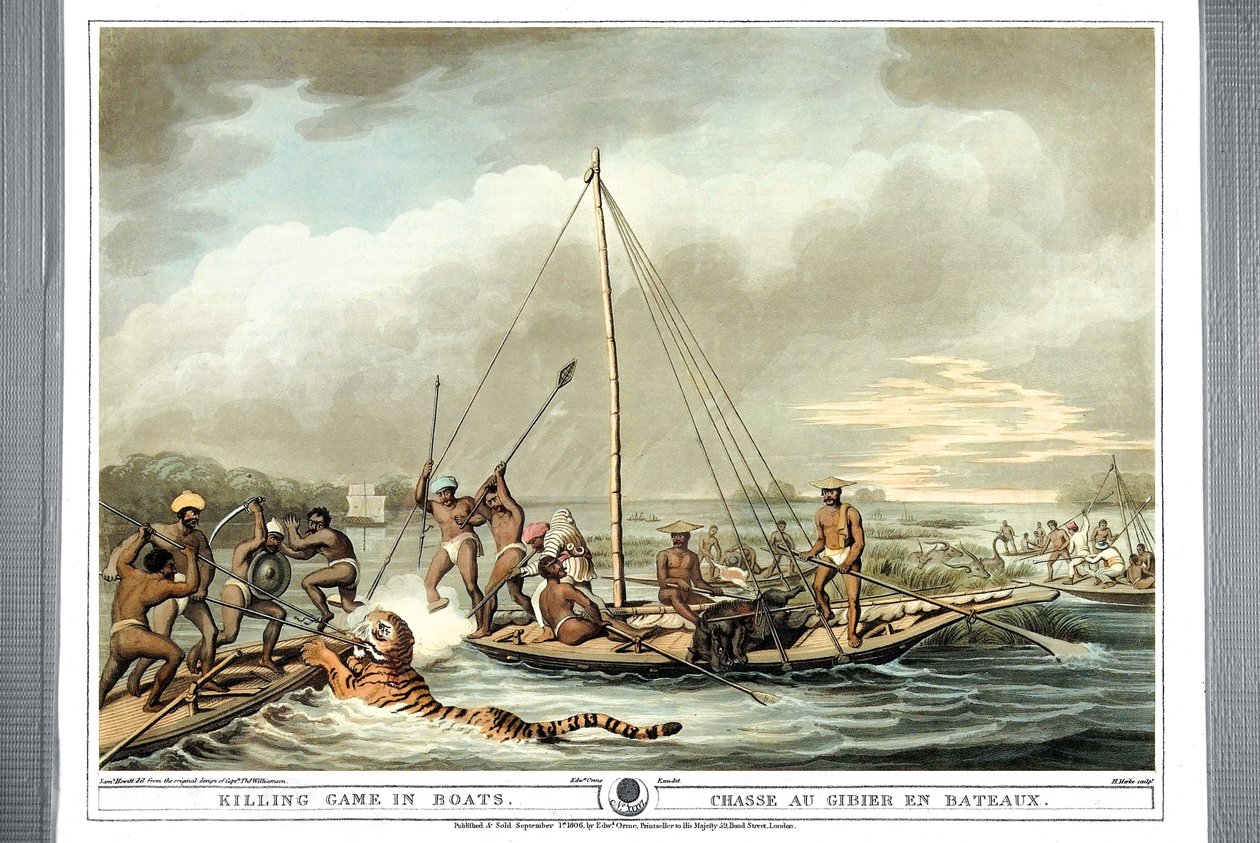 Jogo de matar barco em barcos, 1806 de Samuel Howitt