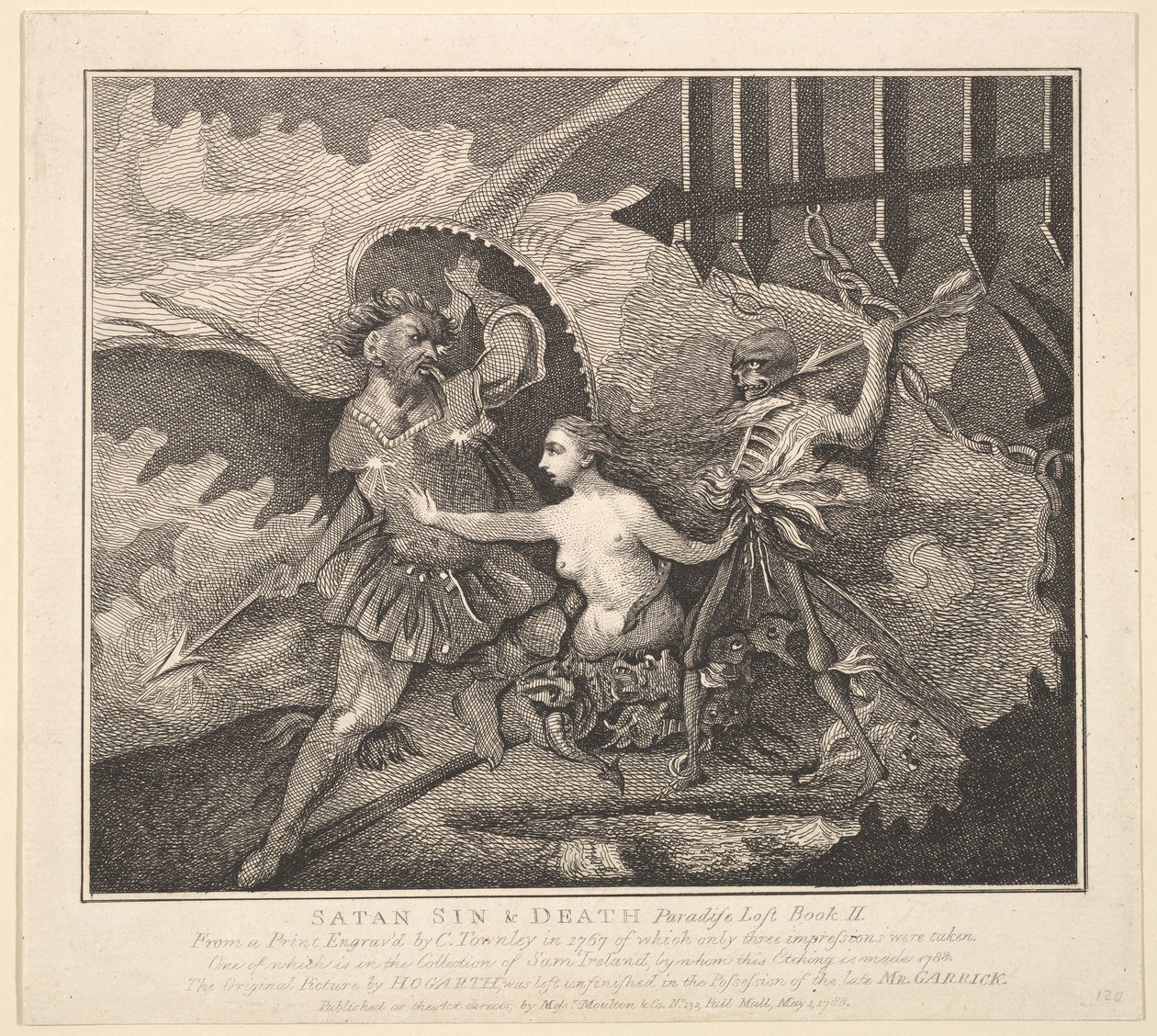 Satanás, pecado e paraíso da morte perdidos, livro II, 1 de maio de 1788. de Samuel Ireland