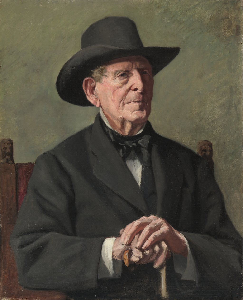 Retrato de um "Velho Capitão do Mar" de Samuel Isham