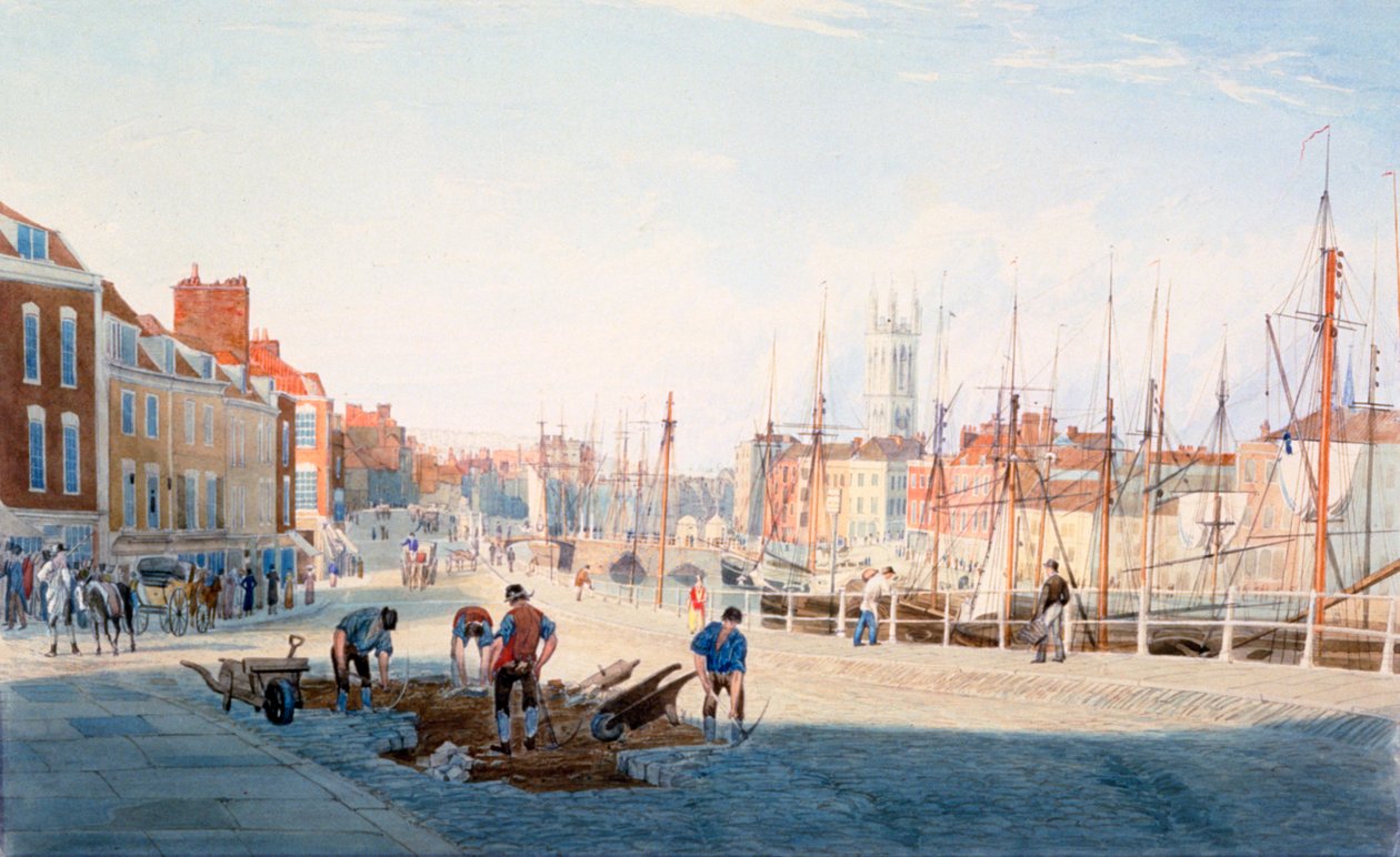 St Augustines Parade, Bristol, c1810 de Samuel Jackson