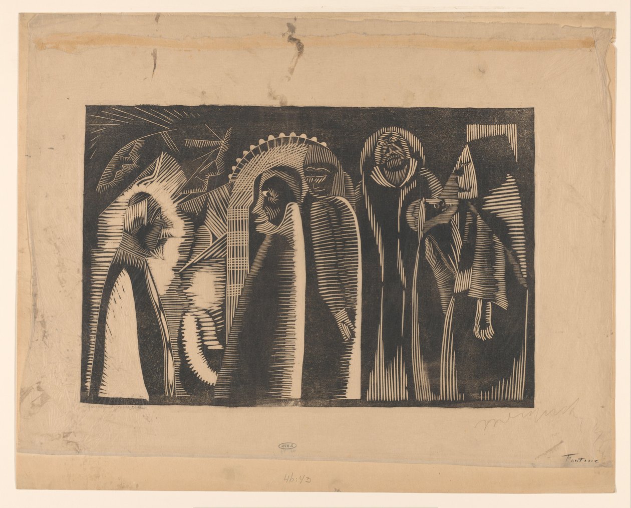 Fantasie (título original no objeto) de Samuel Jessurun de Mesquita (signed by artist)