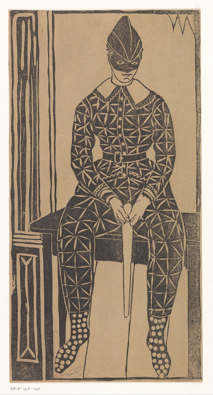 Harlekijn de Samuel Jessurun de Mesquita (signed by artist)