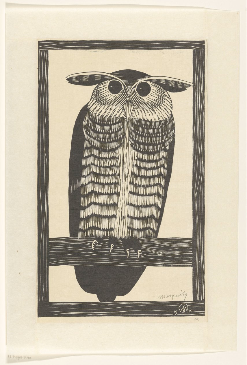 Hornuil de Samuel Jessurun de Mesquita (signed by artist)