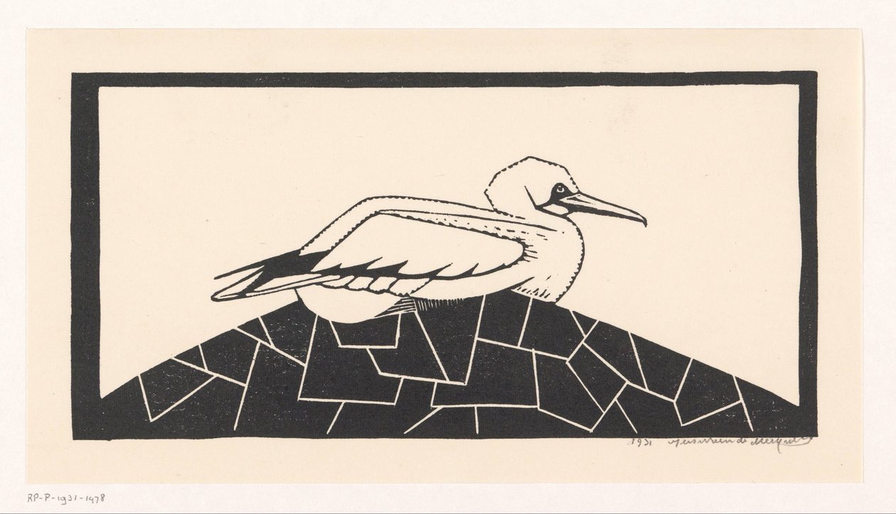 Gannet de Samuel Jessurun de Mesquita (signed by artist)