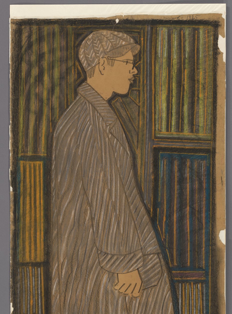 Menino em pé de corpo inteiro de Samuel Jessurun de Mesquita (signed by artist)