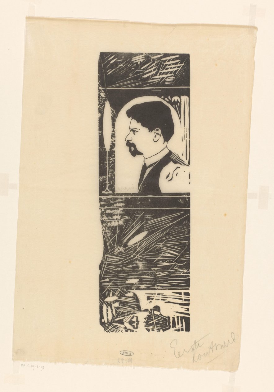 Auto-retrato de Samuel Jessurun de Mesquita (signed by artist)