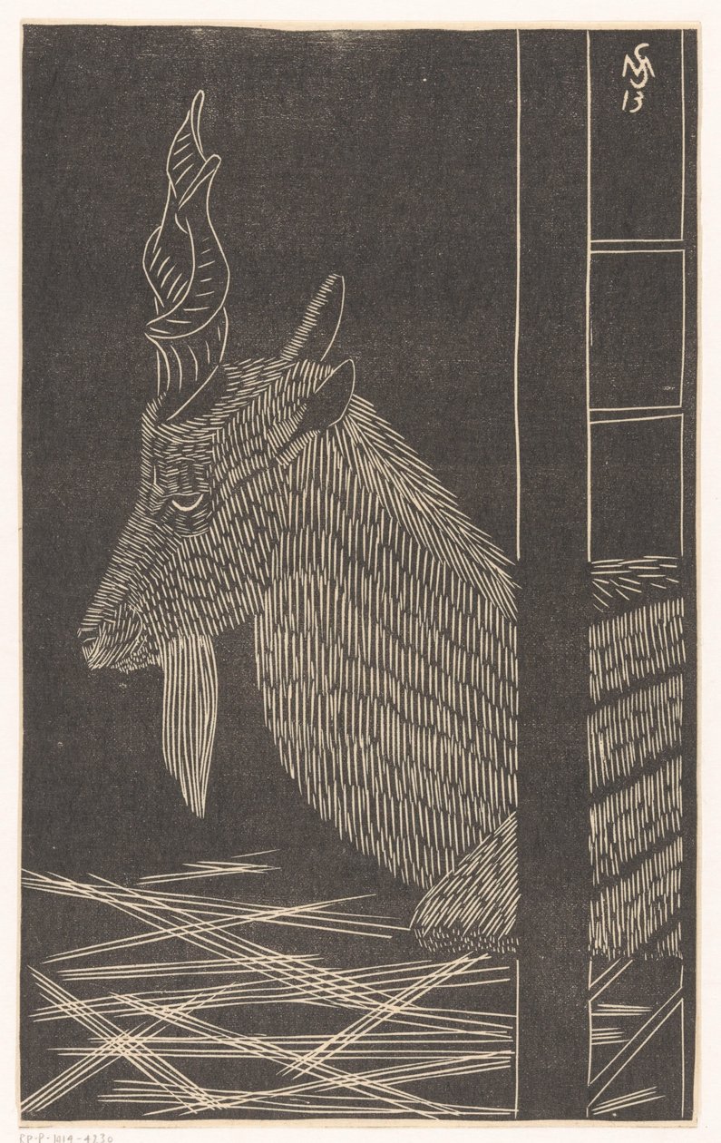 Markhorgeit (Veado sentado numa gaiola) de Samuel Jessurun de Mesquita
