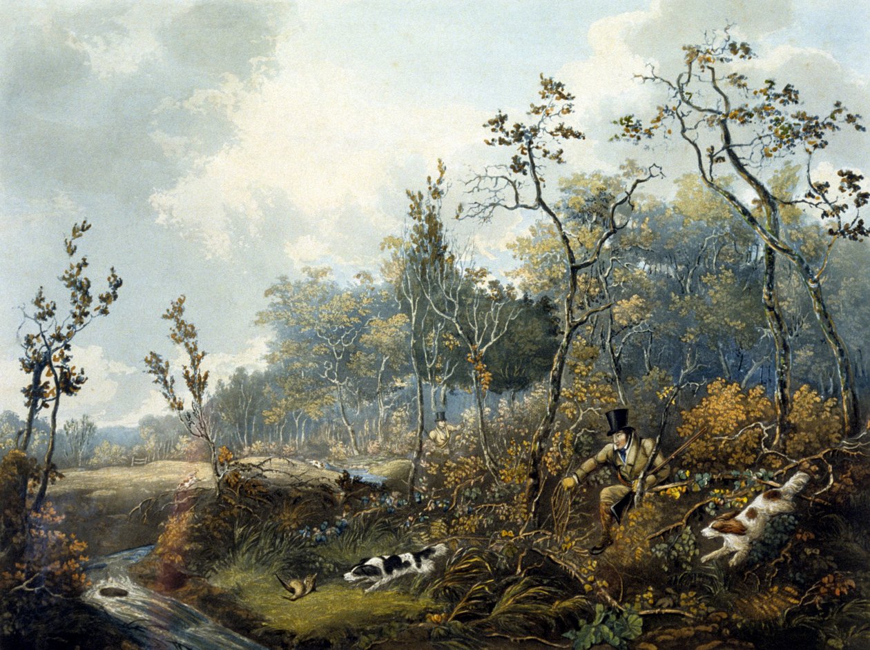 Woodcock Shooting, gravado por H.C. Pyall de Samuel John Egbert (after) Jones