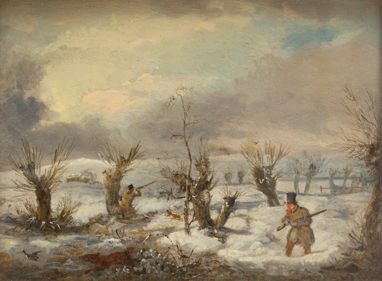 Tiro ao pato (óleo sobre tela) de Samuel John Egbert Jones