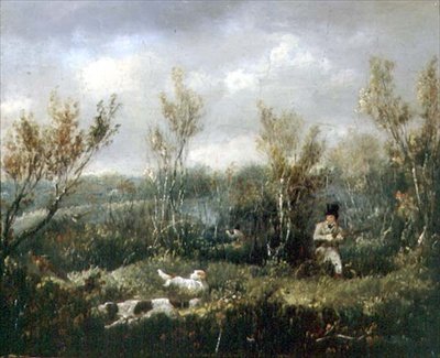 Tiro ao Faisão (óleo sobre tela) de Samuel John Egbert Jones