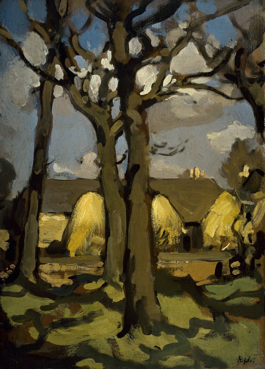 Quinta (óleo sobre painel) de Samuel John Peploe