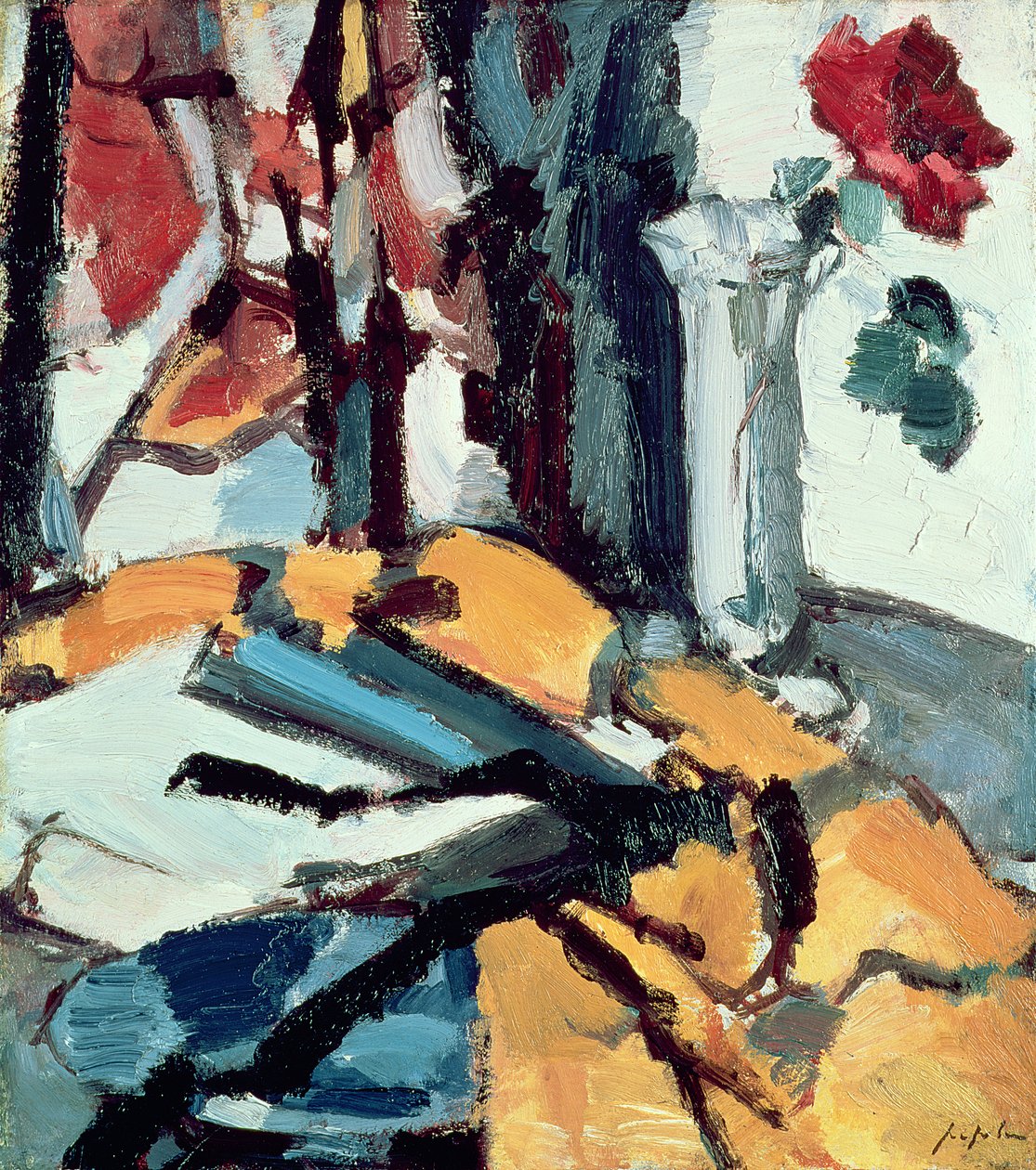 Rosa vermelha de Samuel John Peploe