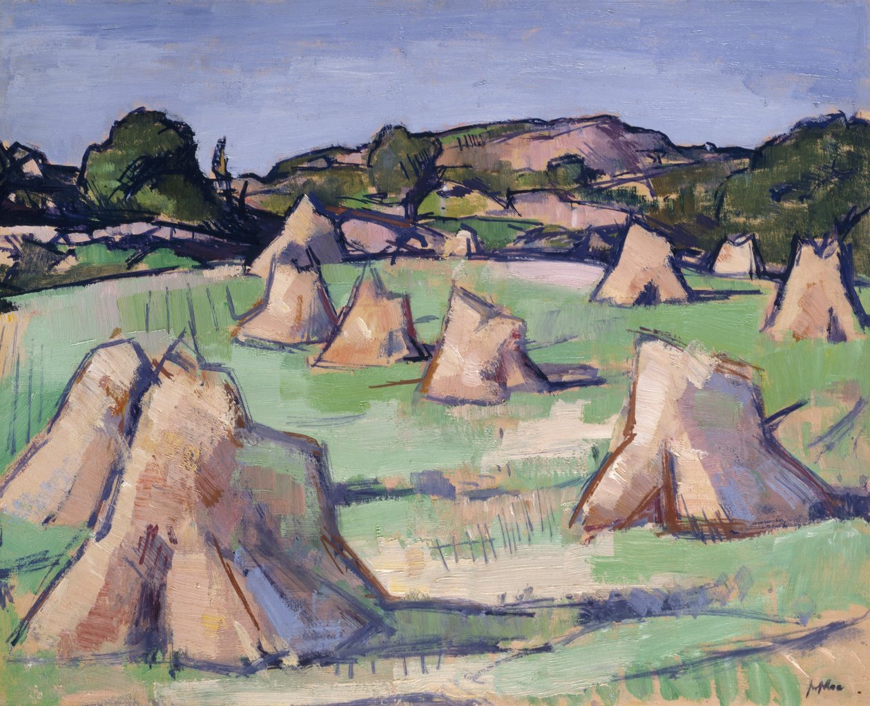 O campo de milho, Douglas Hall de Samuel John Peploe