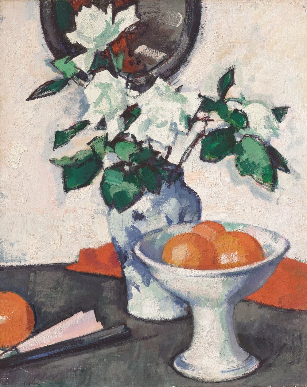 Rosas Brancas, c.1924 (óleo sobre tela) de Samuel John Peploe