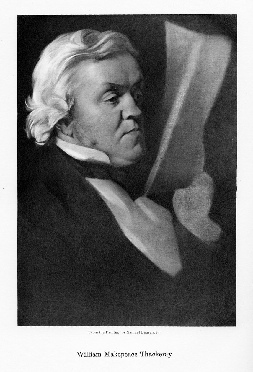 William Makepeace Thackeray, romancista inglês, c1864. de Samuel Laurence