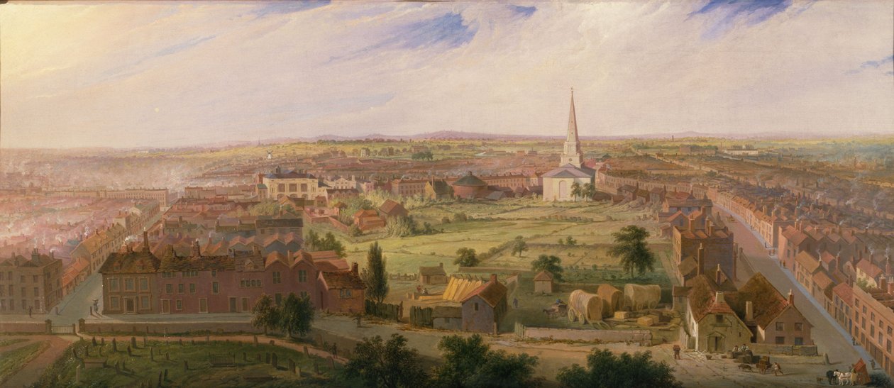Birmingham da cúpula da Igreja de São Filipe, 1821 de Samuel Lines