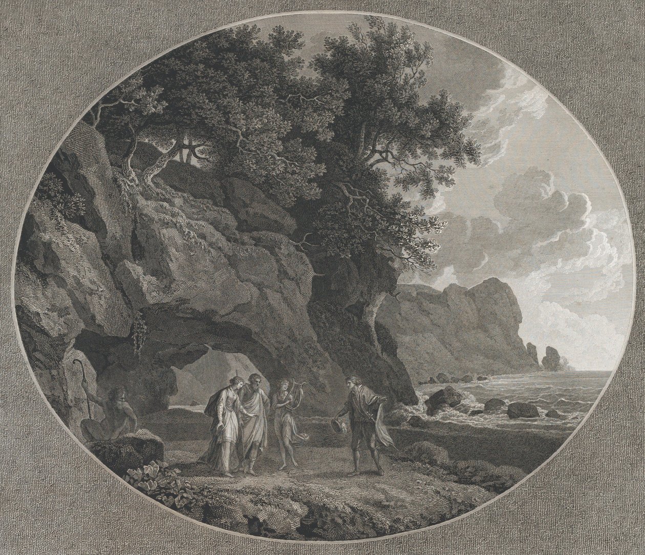A Tempestade, Ato I: Fernando e Miranda, 1788. de Samuel Middiman