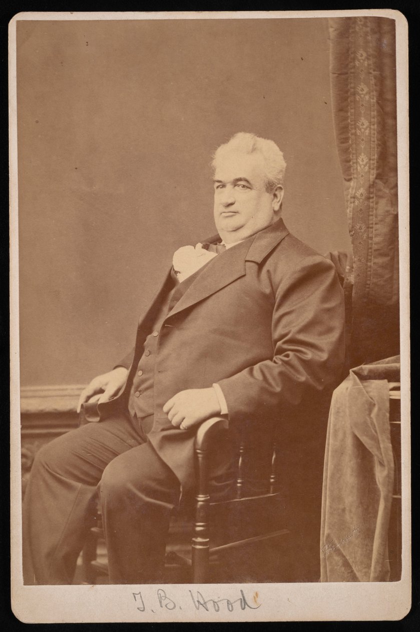 Retrato do Dr. T.B. Hood, entre 1876 e 1880. de Samuel Montague Fassett