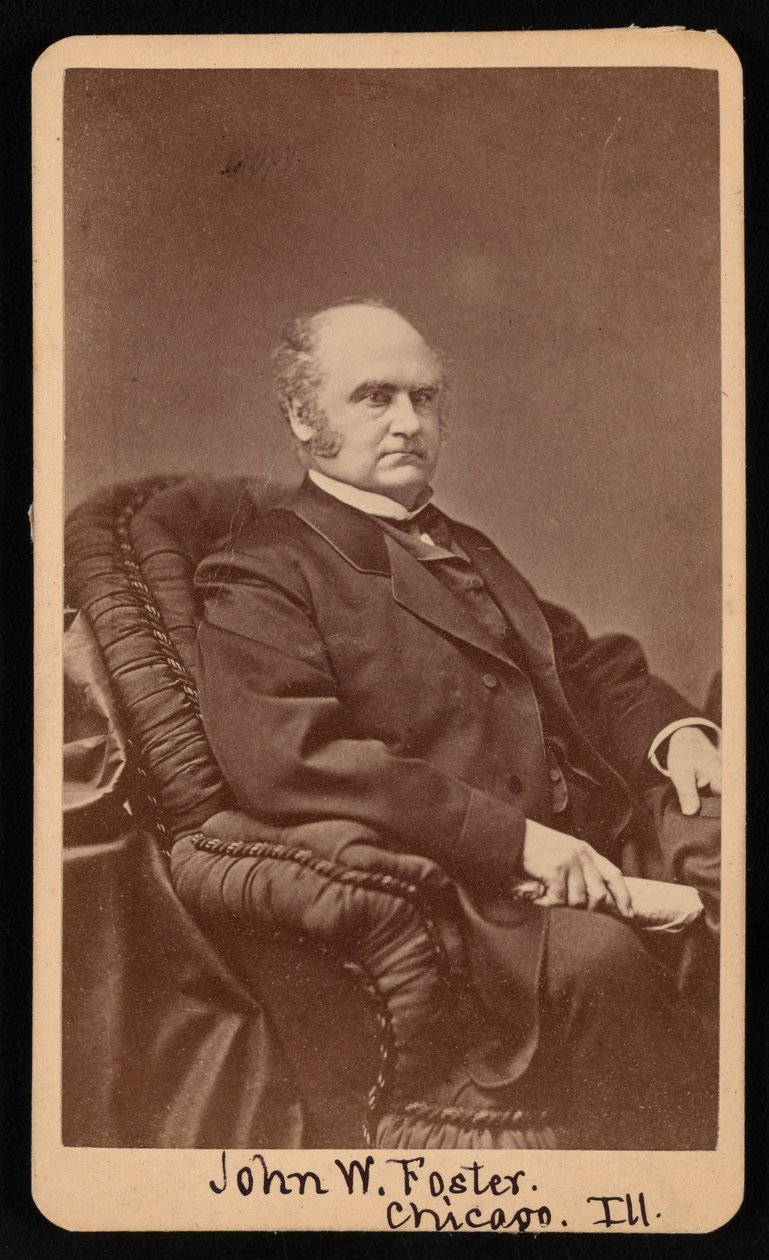 Retrato de John Wells Foster 1815-1873, entre 1872 e 1873. de Samuel Montague Fassett