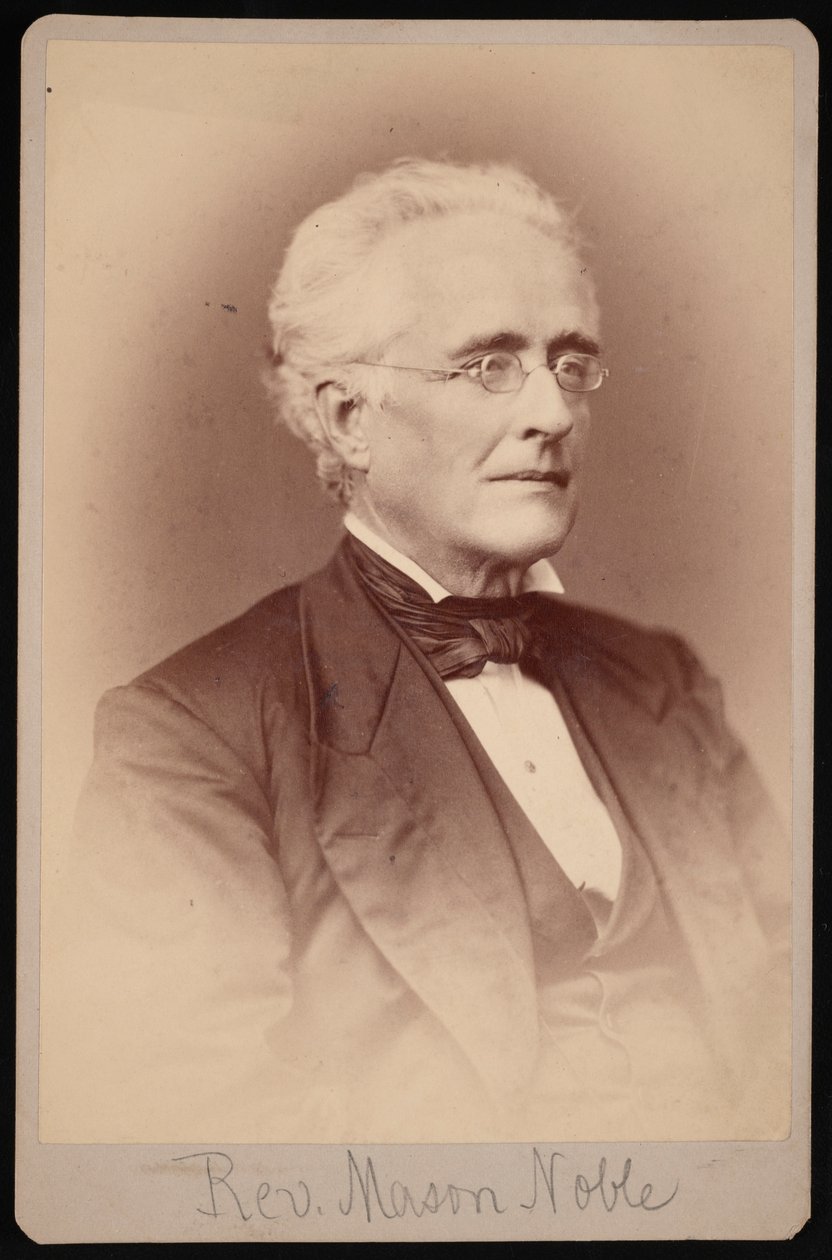 Retrato do Rev. Mason Noble 1809-1881, Entre 1876 e 1880. de Samuel Montague Fassett