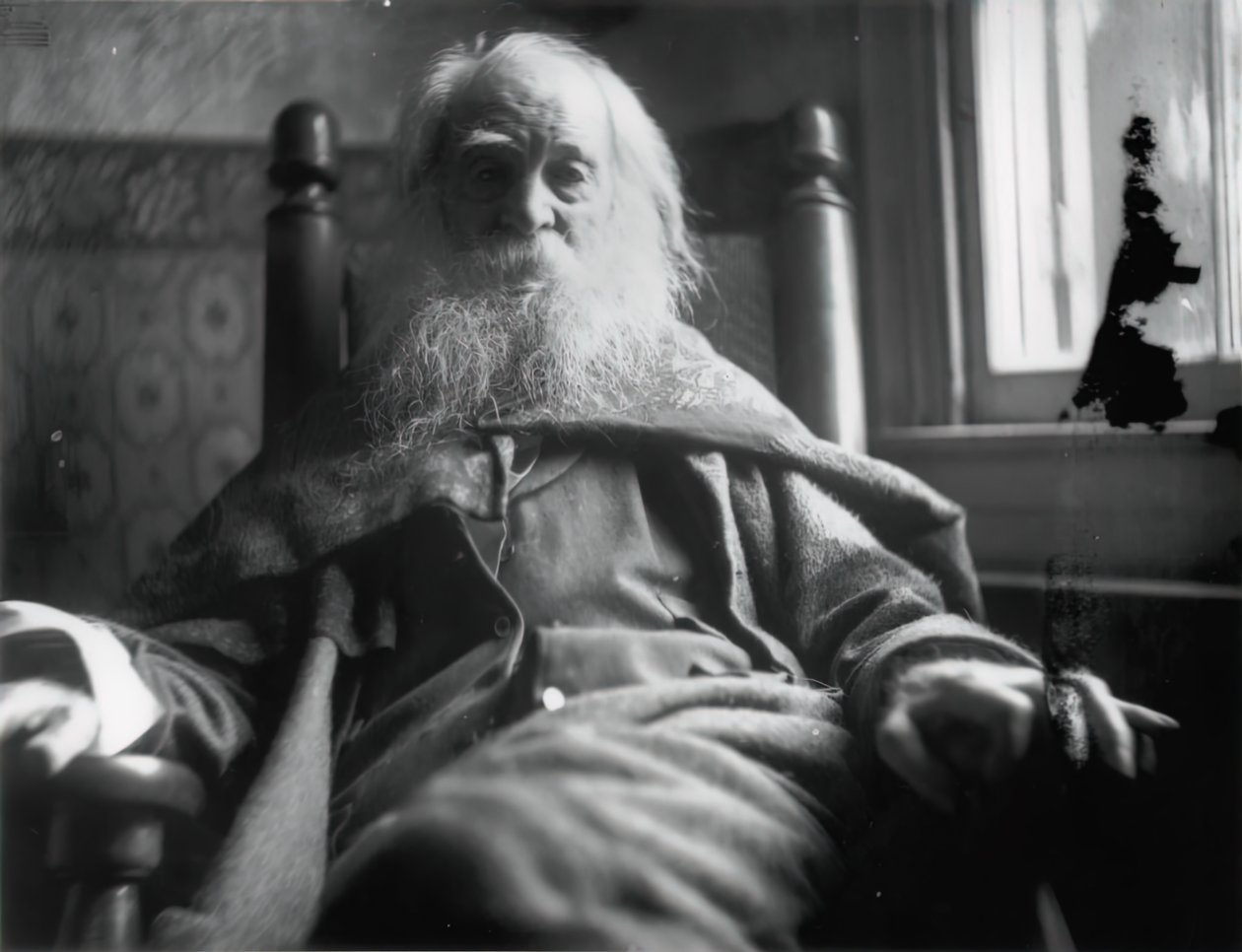 Walt Whitman em Camden, N.J., c. 1891. de Samuel Murray