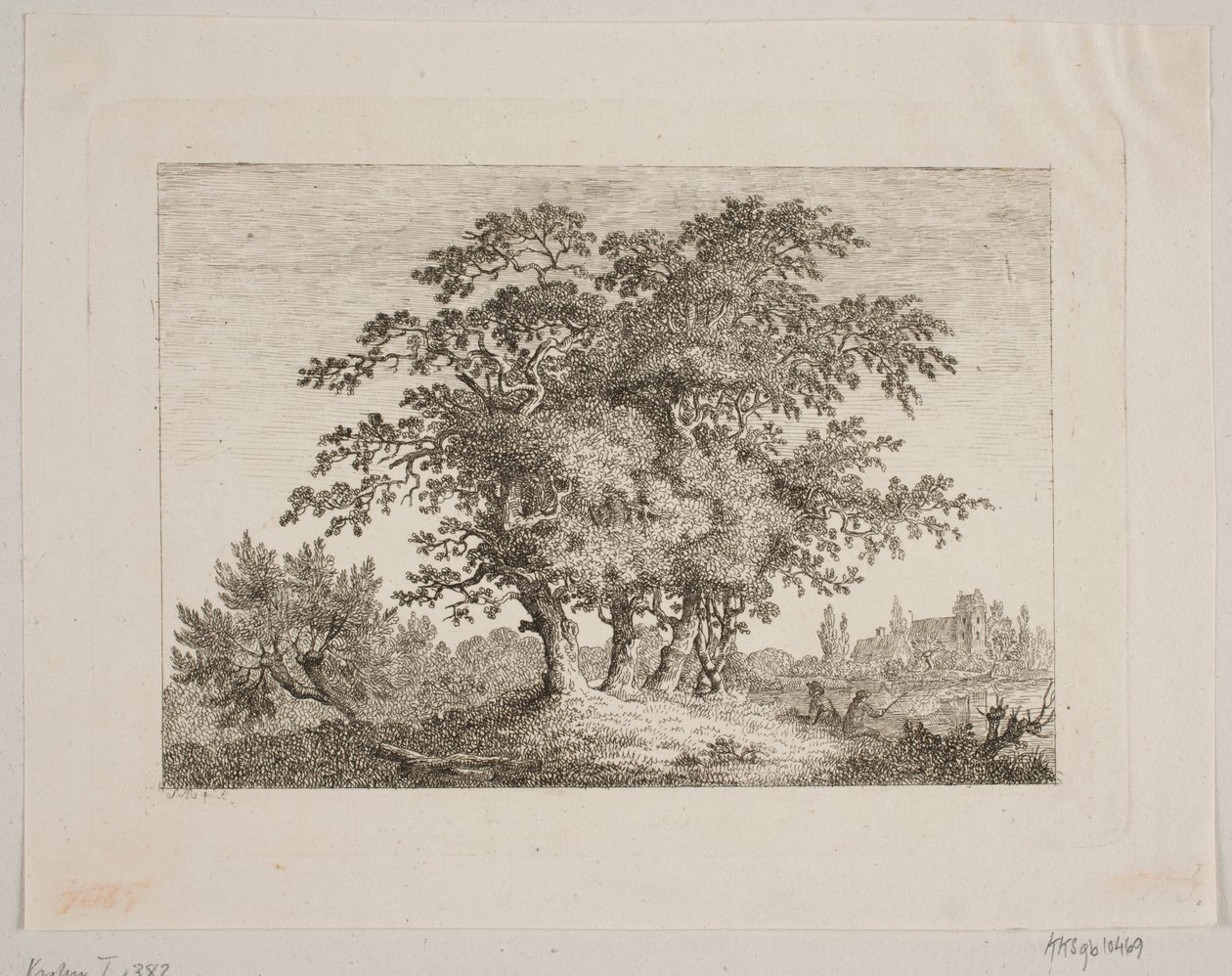 Paisagem com carvalhos de Samuel Mygind