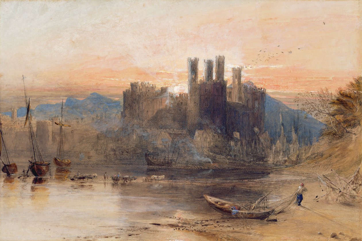 Castelo de Caernarvon, Gales do Norte de Samuel Palmer
