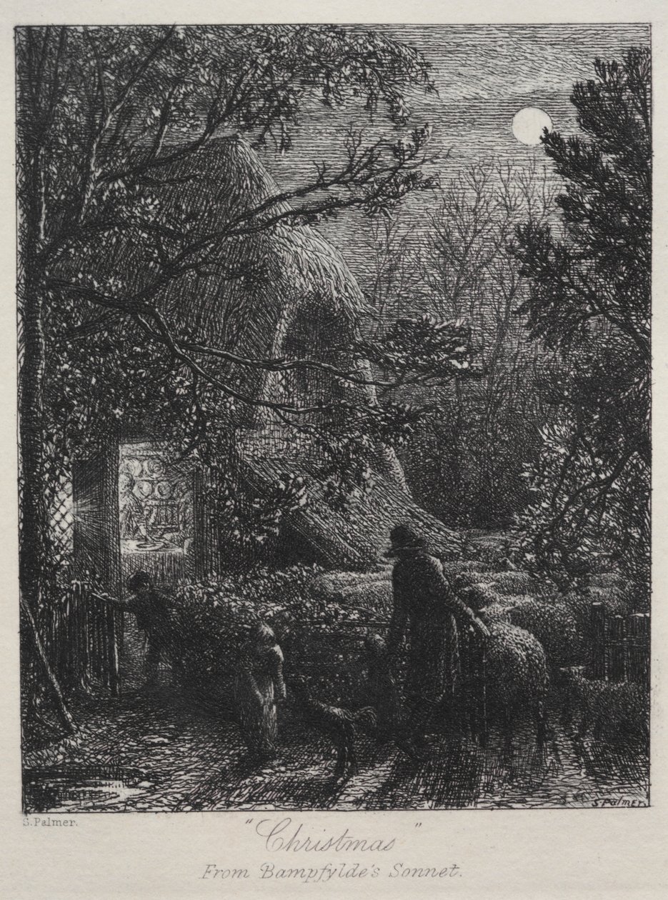 Natal (dobrando a última ovelha) de Samuel Palmer