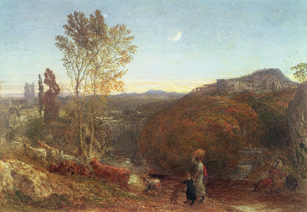 Indo para casa no horário de recolher de Samuel Palmer