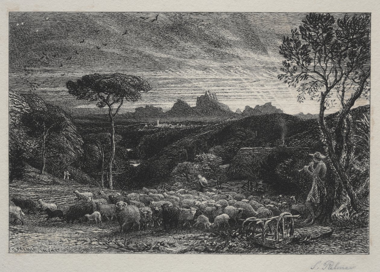Abrindo a dobra de Samuel Palmer