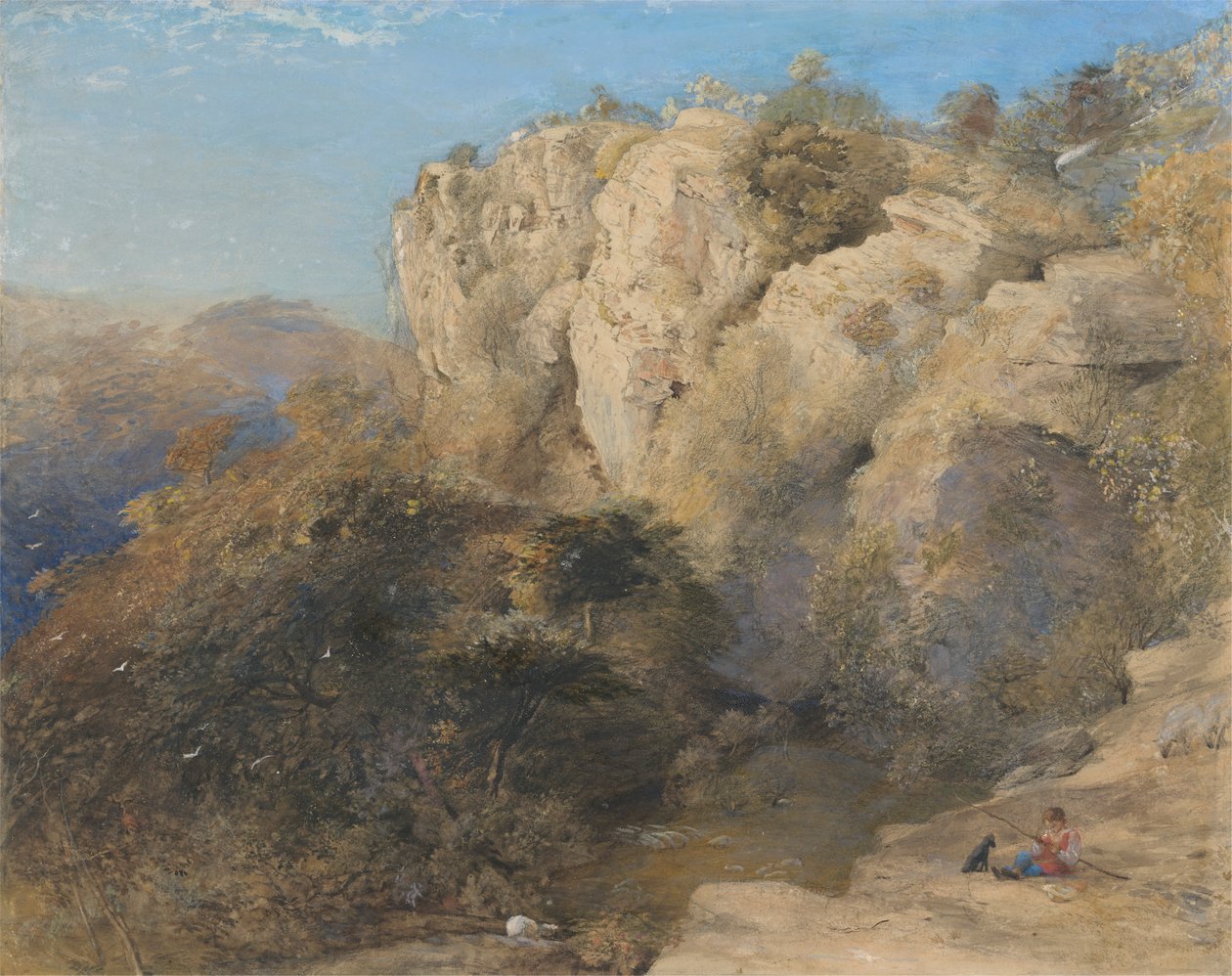 Paisagem Rochosa no País de Gales de Samuel Palmer