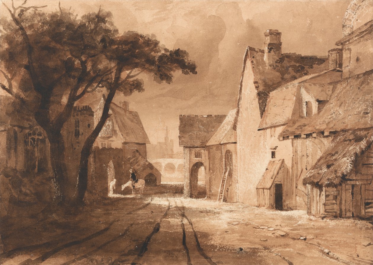 Estudo de Edifícios Antigos de Samuel Palmer