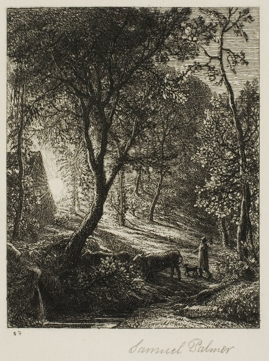 Pôr do sol de Samuel Palmer