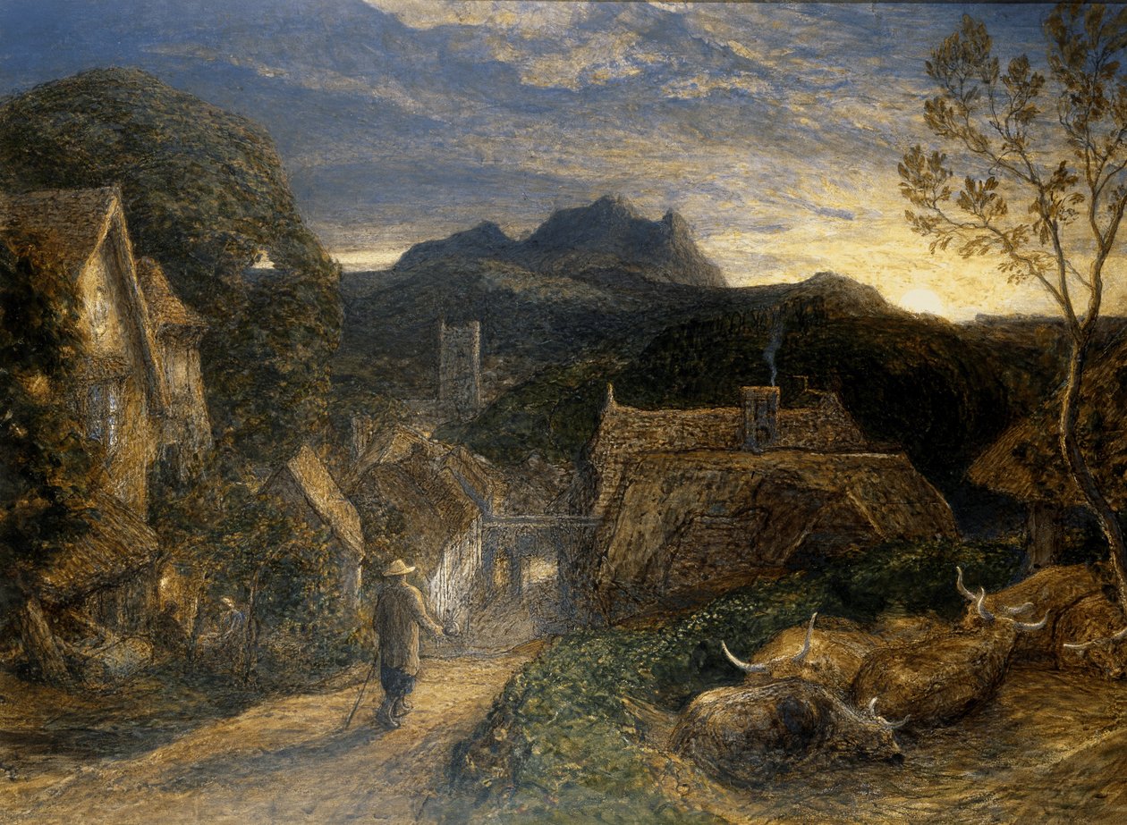 O Bellman (aguarela e corpinho a bordo) de Samuel Palmer