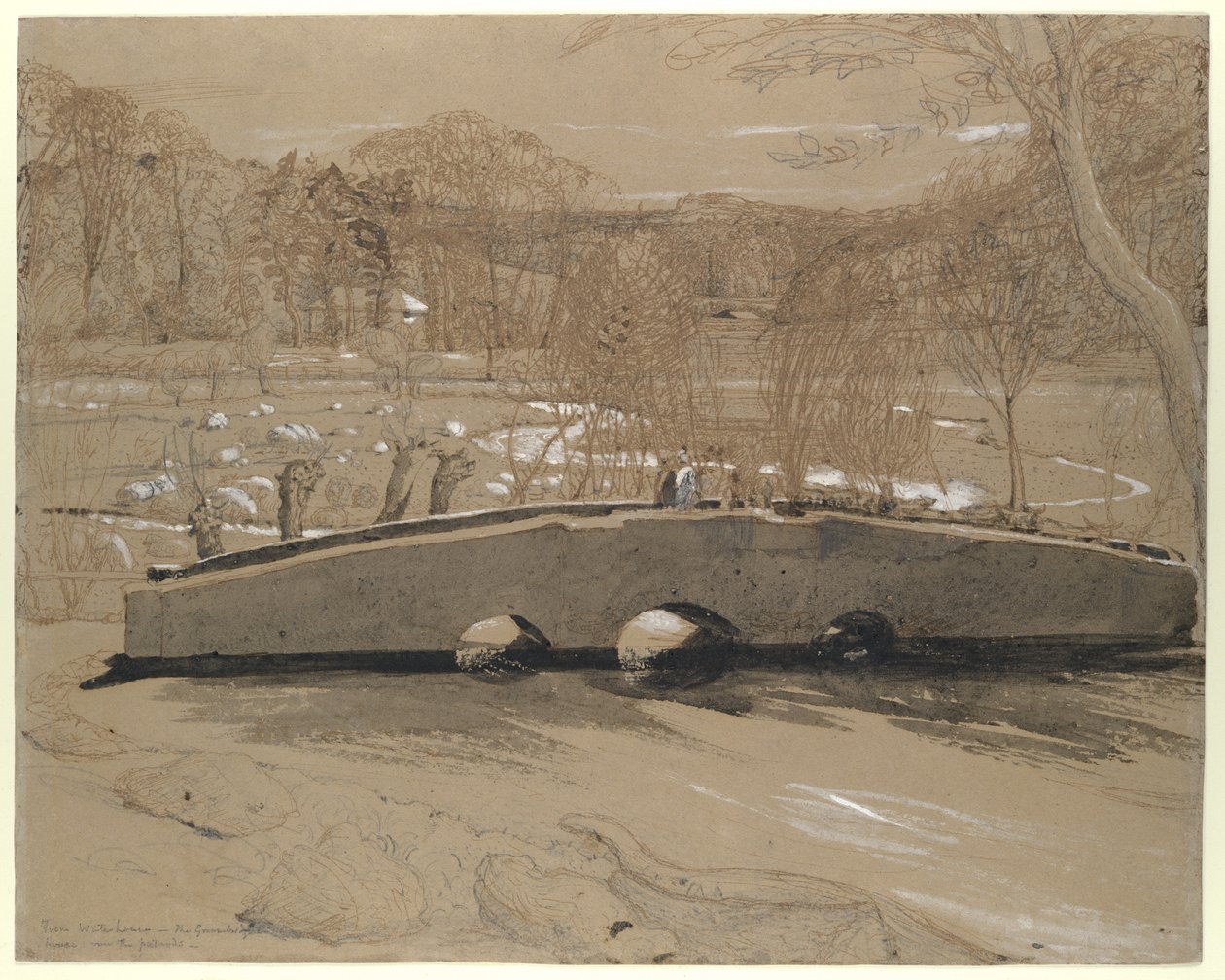 A ponte em Shoreham de Samuel Palmer