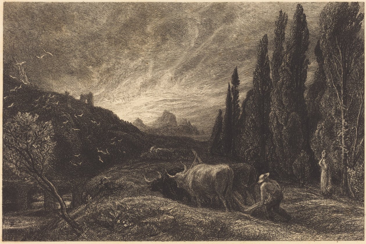 O lavrador madrugador de Samuel Palmer