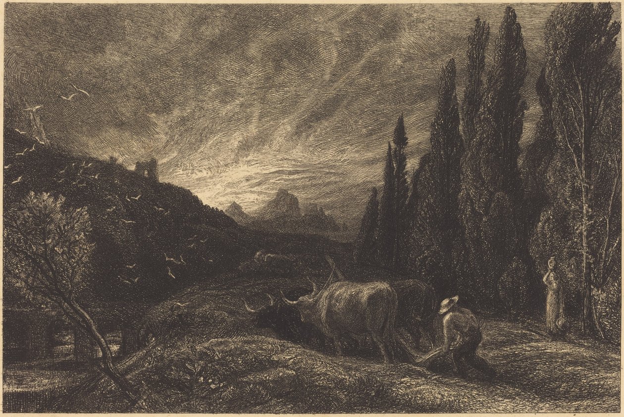 O lavrador matinal de Samuel Palmer