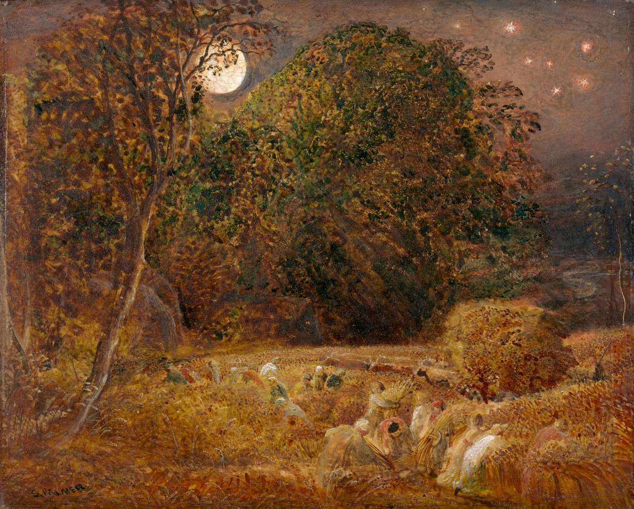 A Lua da Colheita de Samuel Palmer