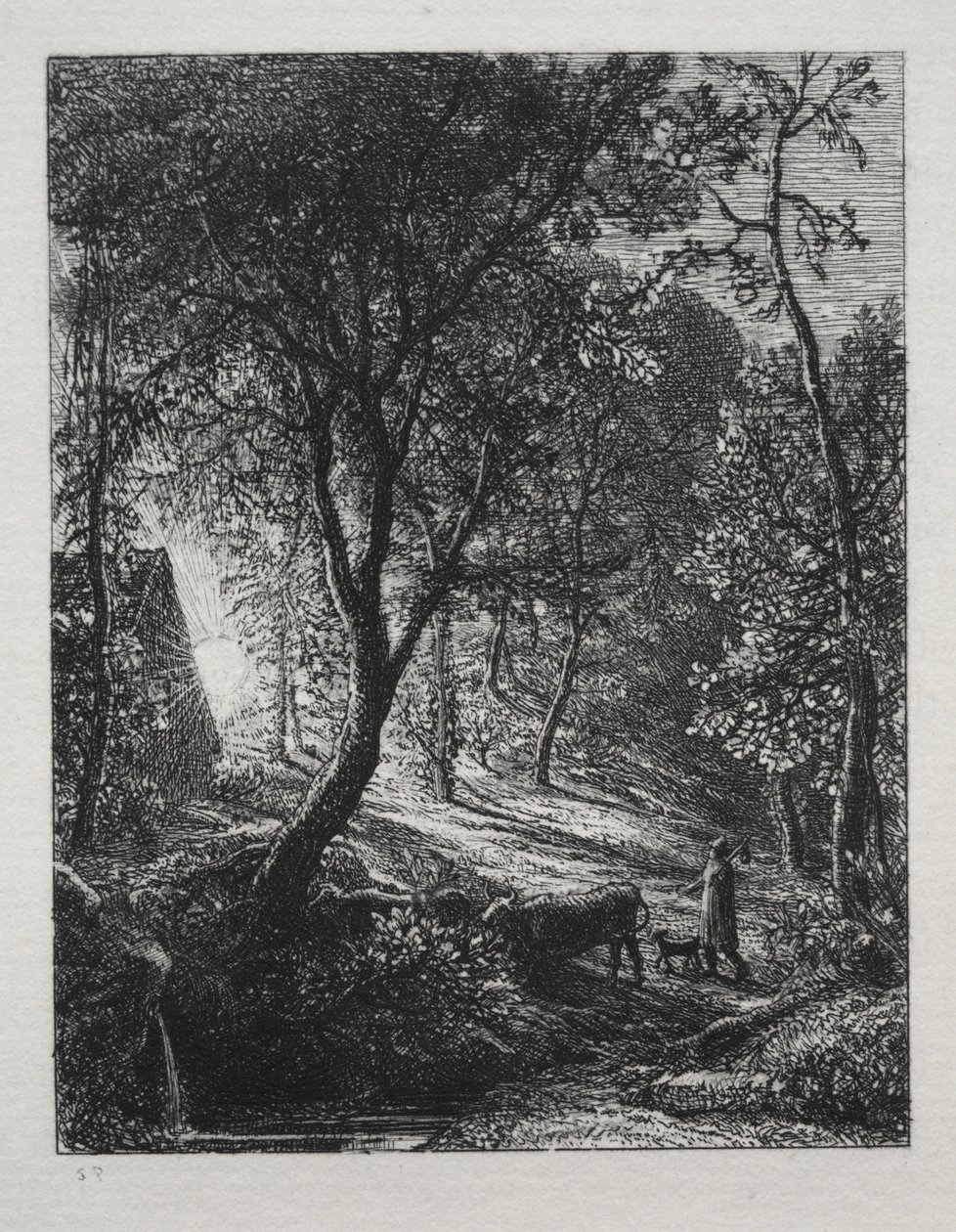 A casa de campo dos pastores, 1850. de Samuel Palmer