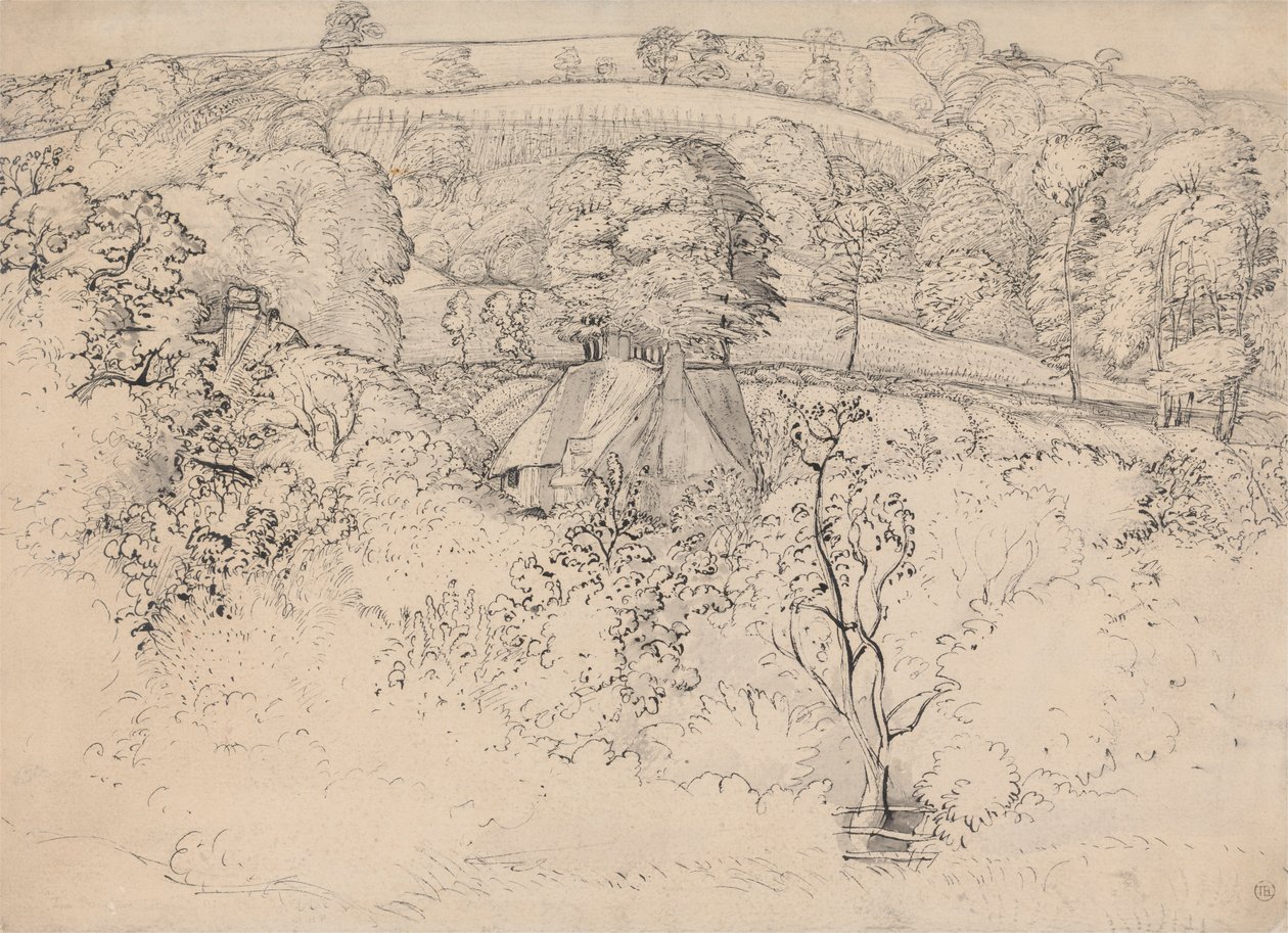 A Cabana Primitiva, Shoreham de Samuel Palmer
