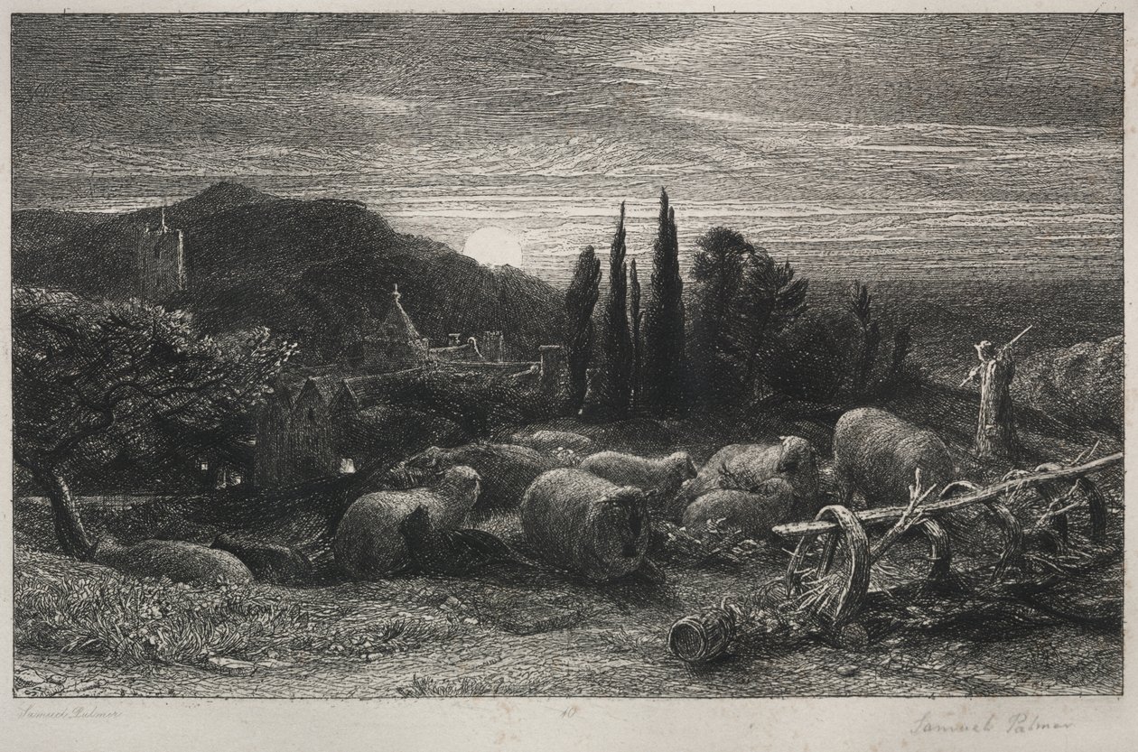 A Lua Nascente de Samuel Palmer