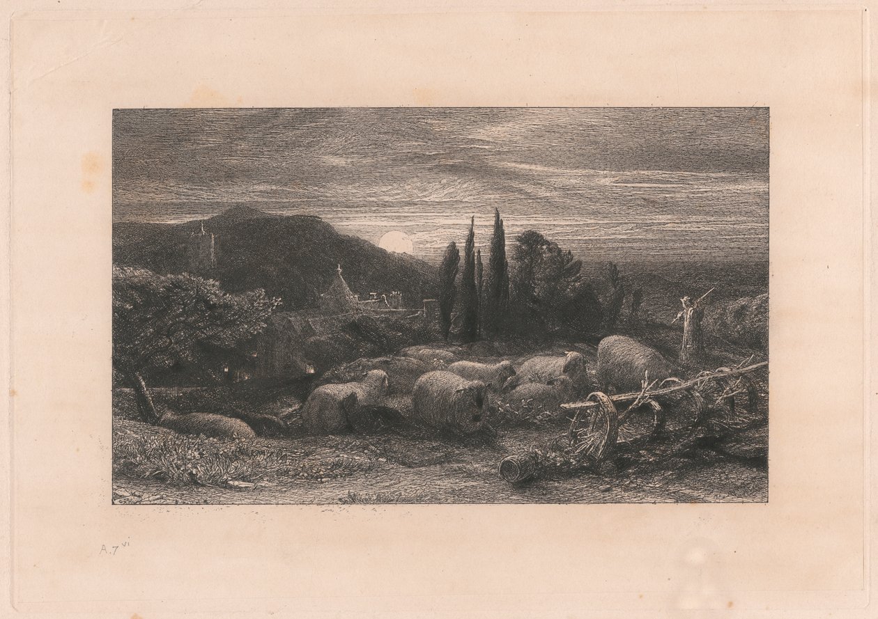 A Lua em Ascensão de Samuel Palmer