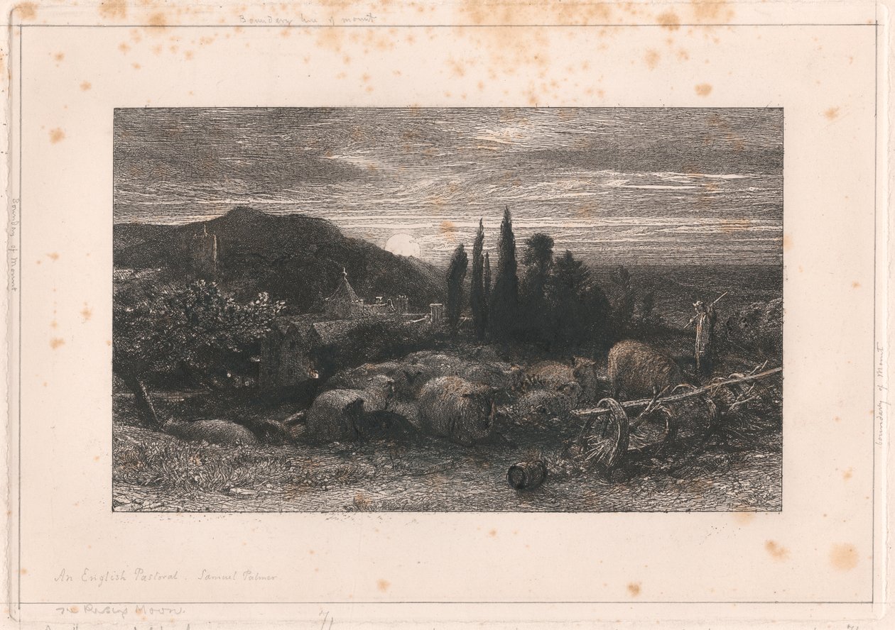 A Lua em Ascensão de Samuel Palmer