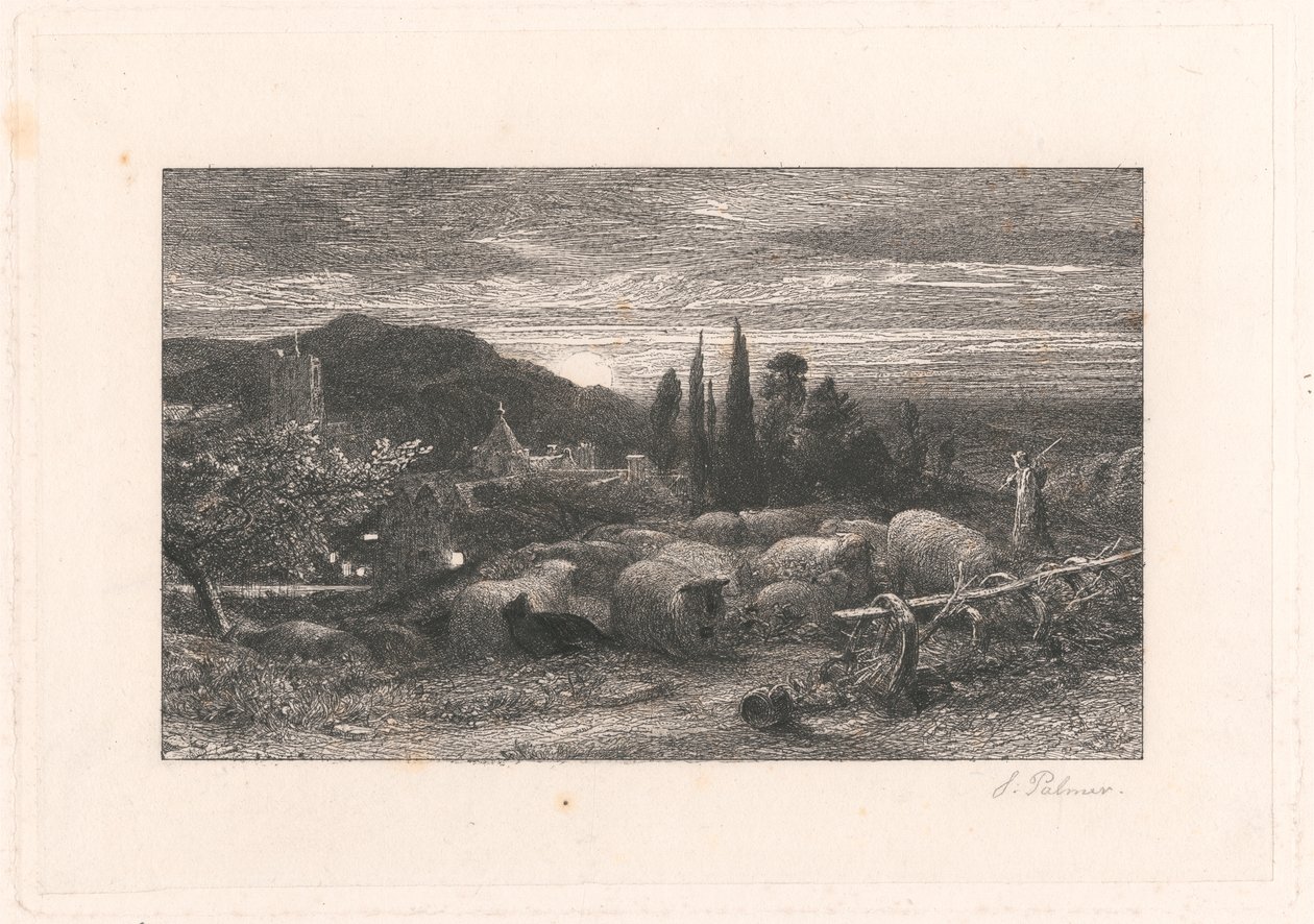 A Lua em Ascensão de Samuel Palmer