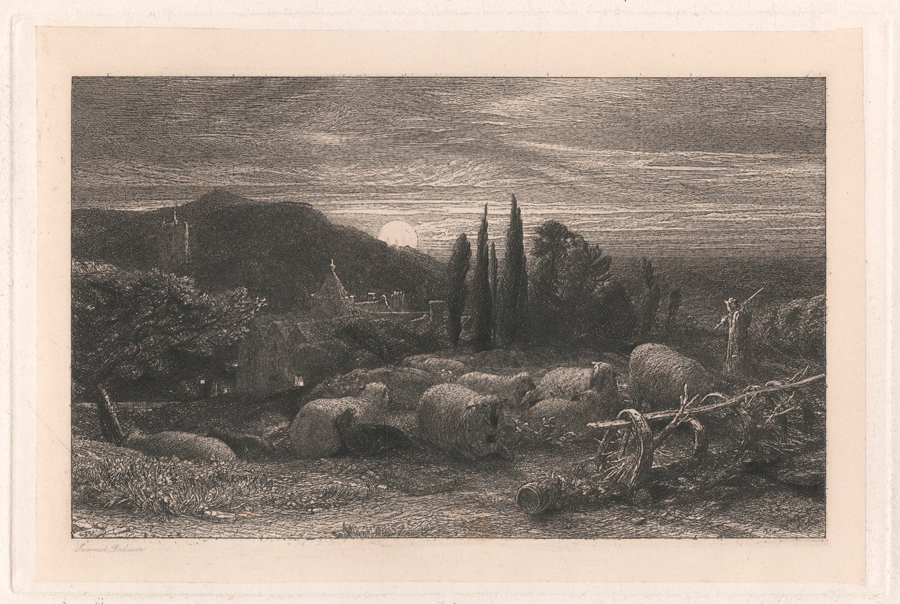 A Lua em Ascensão de Samuel Palmer