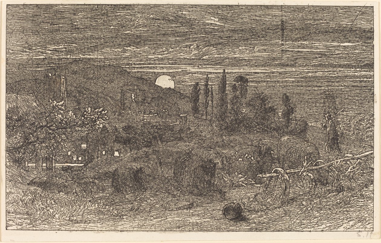 A Lua Nascente, ou Uma Pastoral Inglesa de Samuel Palmer