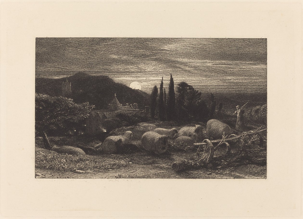 A Lua Nascente, ou Uma Pastoral Inglesa de Samuel Palmer