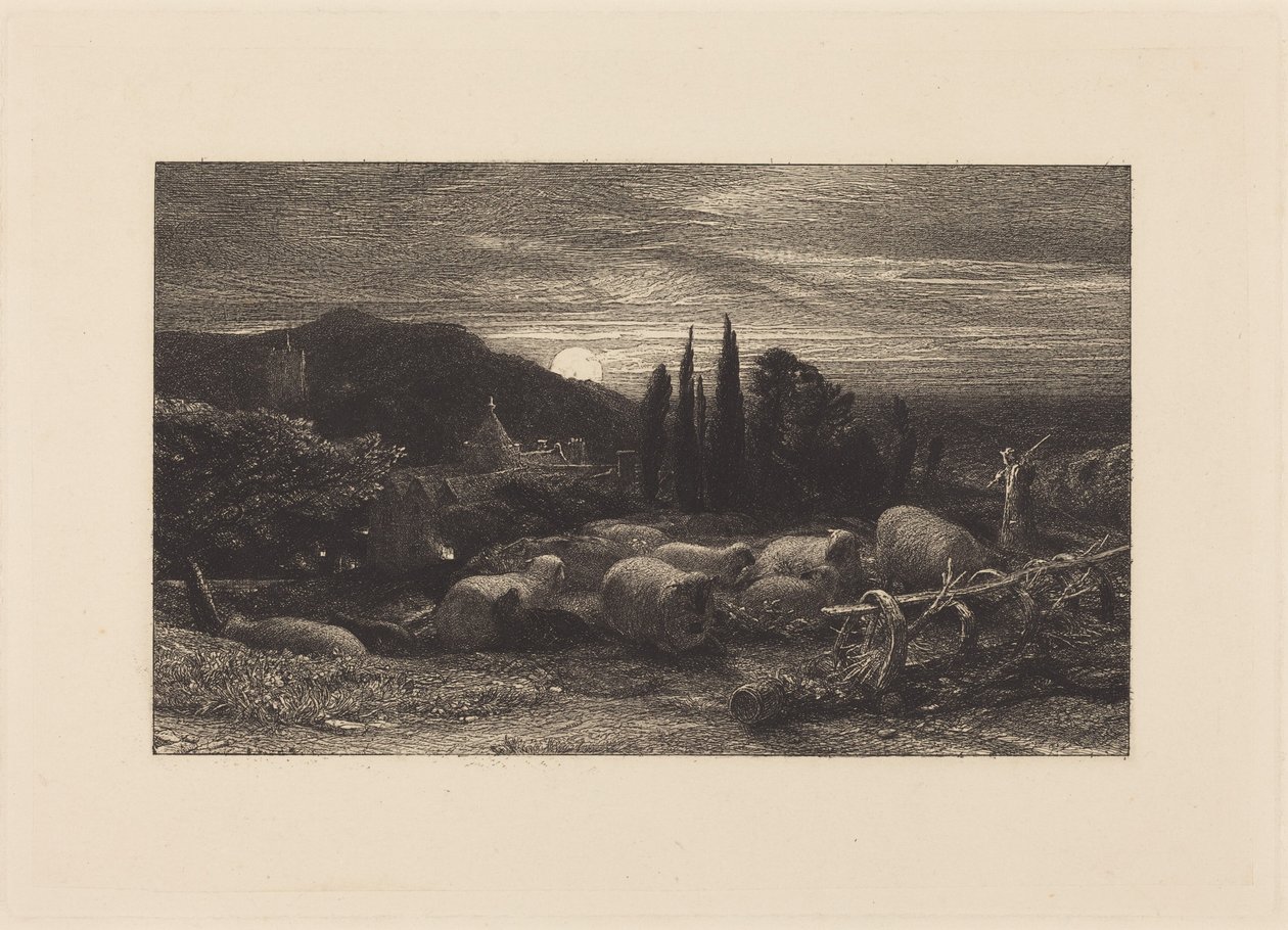 A lua nascente, ou Uma pastoral inglesa de Samuel Palmer