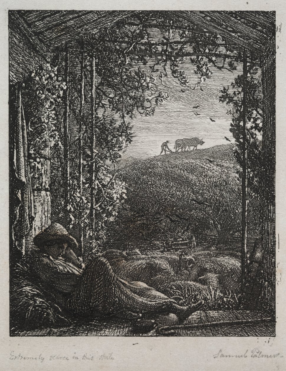O Pastor Adormecido de Samuel Palmer